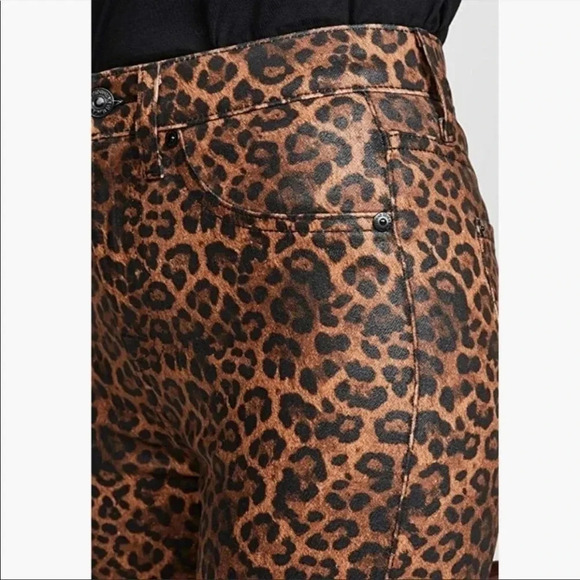 7 for all Mankind coated leopard bootcut denim - Picture 12 of 13